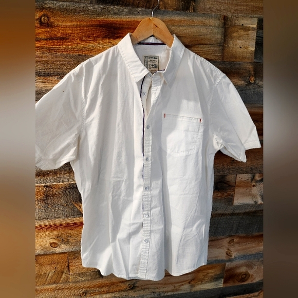 Alexander Julian Colours Men's Cotton Shirt Short Sleeve White Size L - Picture 1 of 14